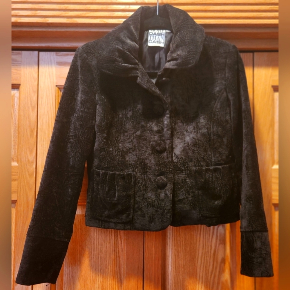 Stunning Crushed Velvet Jacket Sz 4P